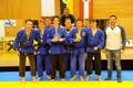 Das erfolgreiche Team vom Judozentrum Innsbruck mit Alpen Adria Ligakoordinator Florian Lindner (re)