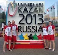 Kathrin Unterwurzacher, Nationaltrainer Marco Spittka, Anna Dengg (-52kg), Bernadette Graf