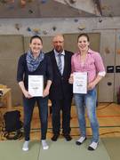 Kathrin Unterwurzacher, Präsident Martin Scherwitzl und Bernadette Graf – Rechte Landesverband Tirol