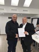 Präsident Hans Paul KUTSCHERA mit Vizepräsident des ÖJVs und Obmann Martin SCHERWITZL